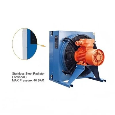 Nije 100L/MIN Radiator Hydraulic Oil Coolers Luchtgekoelde plaat -Fin Aluminium Hydraulic Oil Cooler